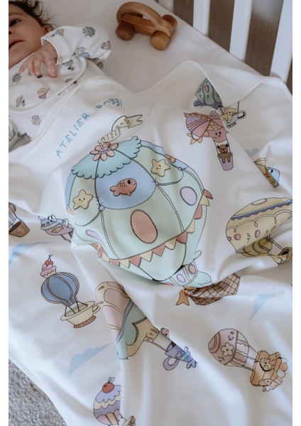 Çift Taraflı Bebek Battaniyesi - Kapadokya modelleri