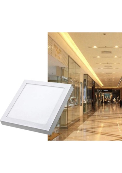 24 Watt Sıva Üstü Kare LED Panel Aydınlatma Armatür Beyaz Işık fırsatları