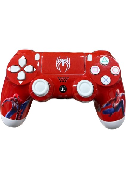 Ps4 Kablosuz Gamepad Garantili Joystıck Yenilenmiş Gamepad Controller - Spiderman Örümcek
