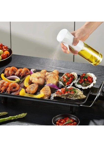 Yemeklik Yağ Spreyi Airfryer Yağdanlık Zeytinyağı ve Limon Yağı Sprey Şişesi Beyaz fırsatları