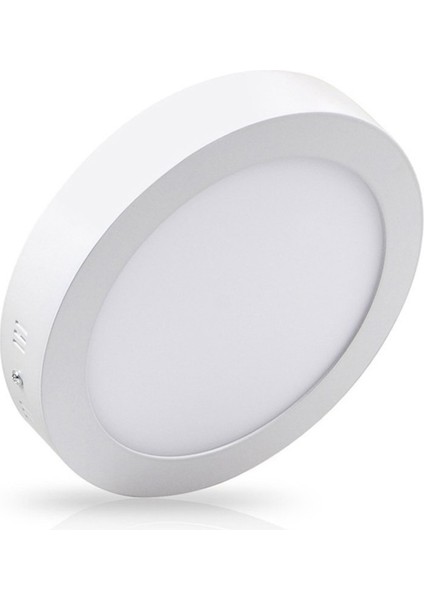24 Watt Sıva Üstü Yuvarlak LED Panel Aydınlatma Armatür Sarı Işık