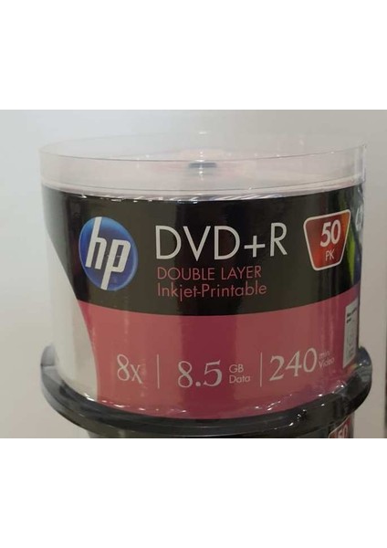 DVD+R DL 8.5GB Printable 50 Cakebox