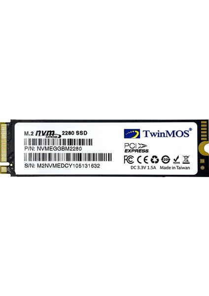 NVMeeGBm2280 256GB 2455MB-1832MB M.2 PCIe NVMe SSD