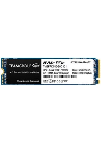512GB MP33 Pro 2400-2100MB-s NVMe PCIe Gen3x4 M.2 SSD Disk TM8FPD512G0C101