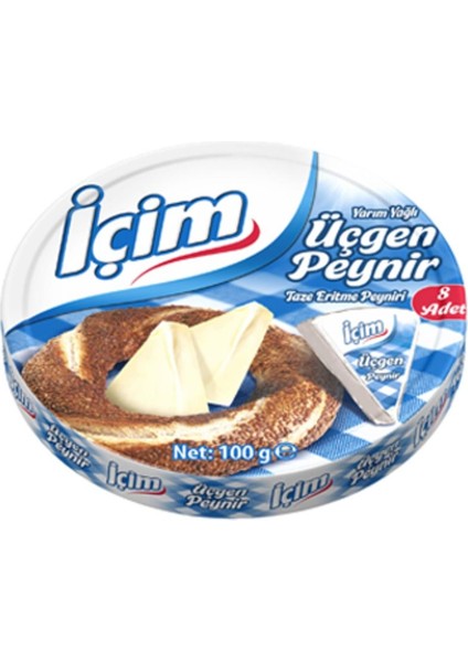 Yarım Yağlı Üçgen Peynir (100 G) X8 Paket