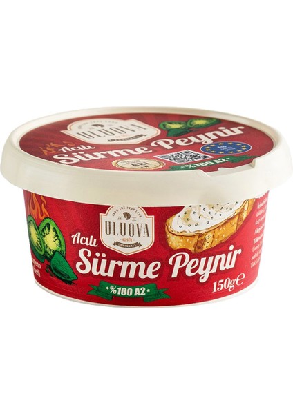 Uluova Acılı Krem Peynir (150 G) X12 Paket