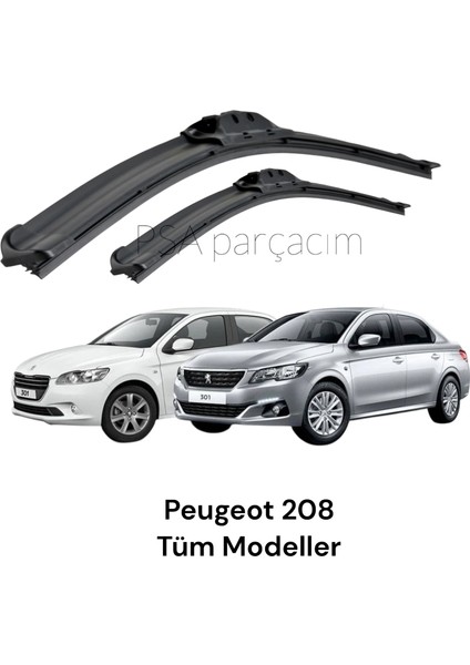 Peugeot 301 Silecek Takımı (2012-2020) 2'li Tek Ebat