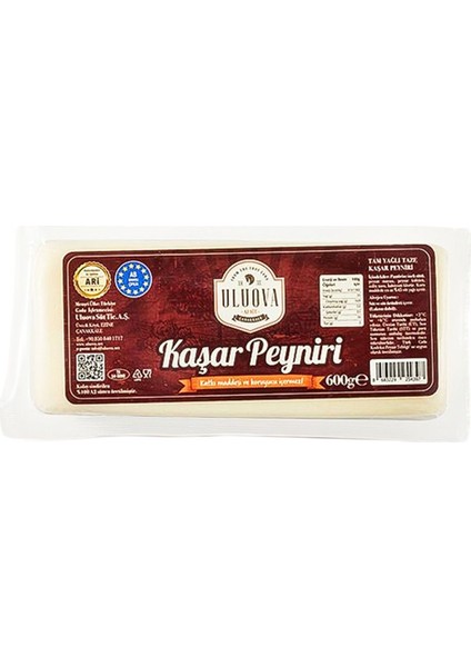 Kaşar Peyniri 600 gr X4 Paket
