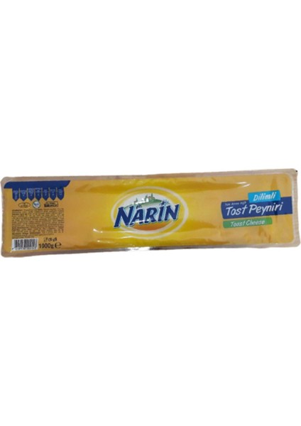 Narin Dilimli Tost Peyniri (1 Kg) X12 Paket