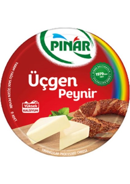 Yarım Yağlı Sade Üçgen Peynir (100 G) X8 Paket