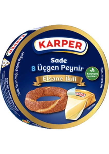 ( 1 Paket ) Karper Üçgen Peynir 8li 100 gr