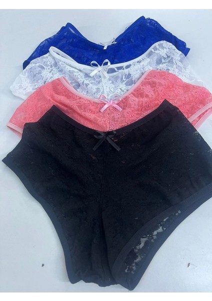 Dantel Külot 4 Adet (Siyah /beyaz/pembe/saks Mavi)
