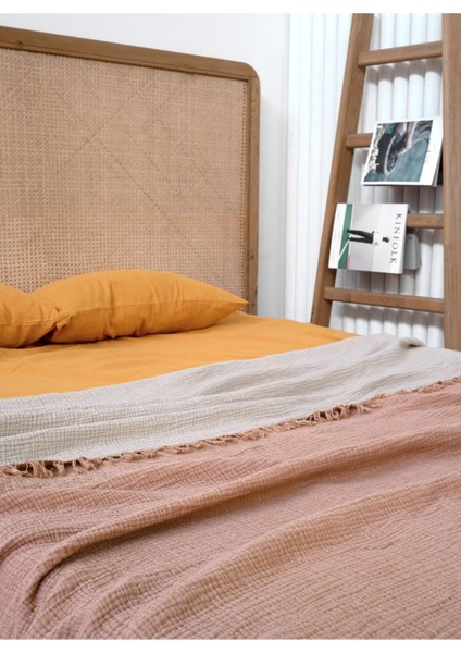 Cocoon Pamuk Yatak Örtüsü Tarçın / Bej 240X260