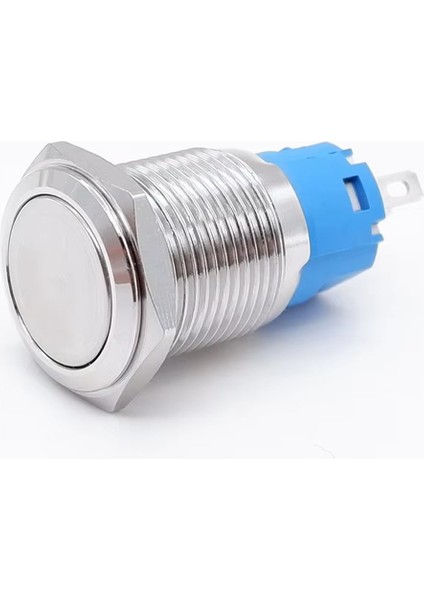 16MM Metal Panel Montaj Düz Kafa Latch Buton No Nc Dc 6A 12V Ac 3A 250V IP67 Su Geçirmez Düğme Başlatma Kontrol Otomasyon Araba Makina Bilgisayar Akıllı Ev