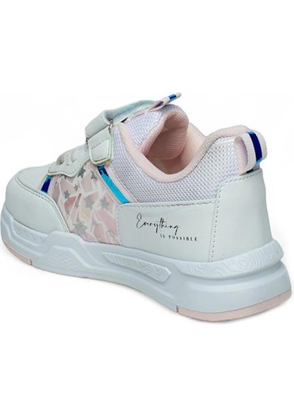 Als Beyaz Pembe Cilt Kız Çocuk Sneaker Spor Ayakkabı modelleri