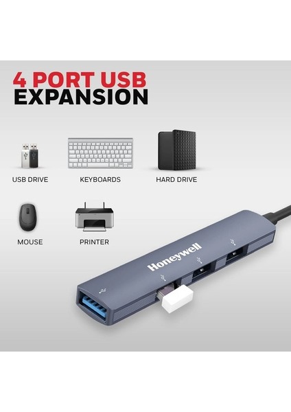 HC000016 Type-C To 4 Port Usb-A Hub Mavi