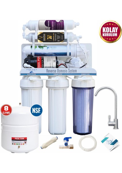 12 Aşamalı Pompalı Alkali Mineralli Açık Kasa Su Arıtma Cihazı