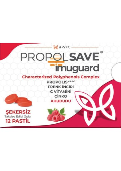 Propolsave Imuguard Ahududu 12 Pastil