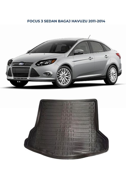 Ford Focus 3 Sedan Cepli (Ince Stepne) 2011 - 2014 Bagaj Havuzu