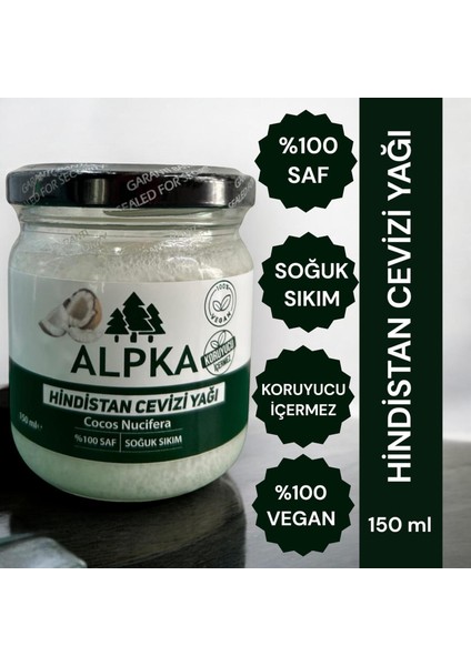 Hindistan Cevizi Yağı (150 ml), Soğuk Sıkım