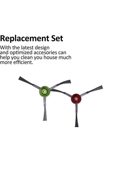 Ecovac Deebot Ozmo T9 T9 /t8 Max T8 Power Için 16PCS Yan Fırça (Yurt Dışından) modelleri