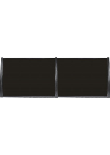 Crocus Kapı Pencere Üstü Pratik Sundurma 80×240 – Siyah