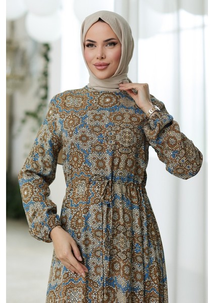 Yeral Dokuma Viskon Elbise 1326 - Vizon fiyatları