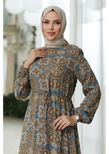 Yeral Dokuma Viskon Elbise 1326 - Vizon fırsatları