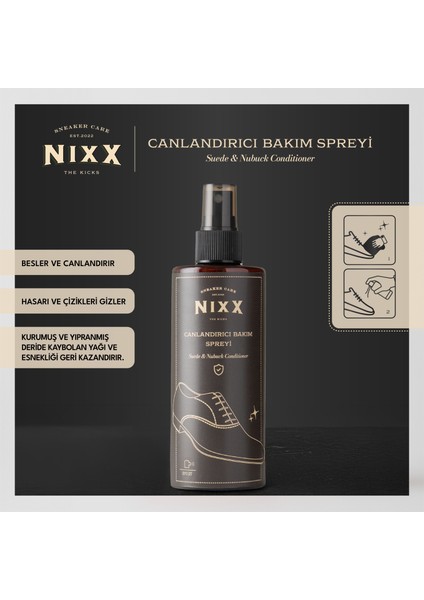 NX902 - Deri ve Süet Bakım Spreyi | Canlandırıcı Etki