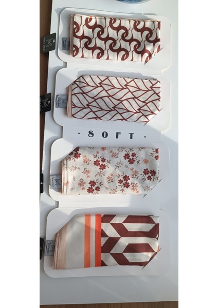 Noble Jewelry Soft Pamuk Desenli Eşarp
