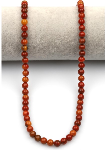 Ateş Akik-Fire Agate Doğaltaş Dizi 6 mm Küre Kesim fiyatları