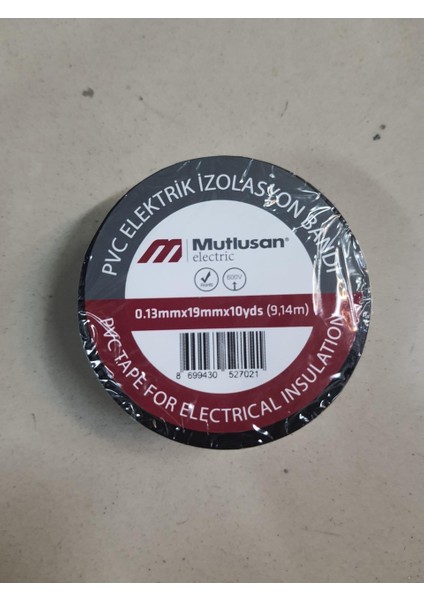 Pvc Elektrik Izole Bandı - Siyah 10 Adet Paket