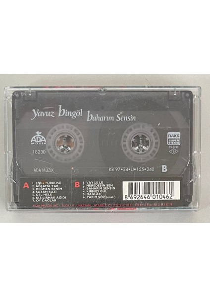 Yavuz Bingöl - Baharım Sensin Kaset fiyatları
