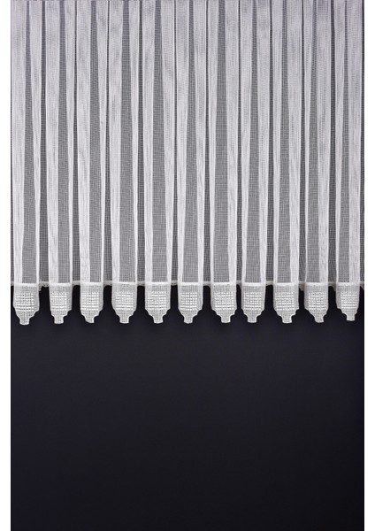 Tül Perde Dantelli V7 DS:14328 1 x 3 Sık Pile Kırık Beyaz fiyatları