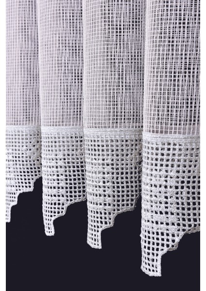 Tül Perde Dantelli V7 DS:14328 1 x 3 Sık Pile Kırık Beyaz indirimleri