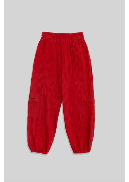 Varsi Kırmızı Çizgili Kız Çocuk Pantolon fiyatları