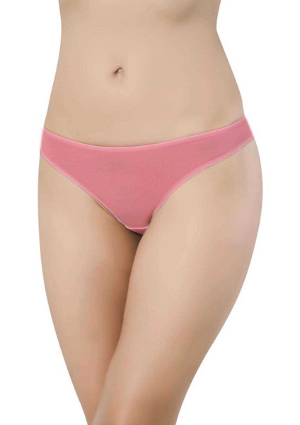 12 Adet Süper Eko Set Likralı Kadın Slip Külot Ten Beyaz Pudra Fuşya