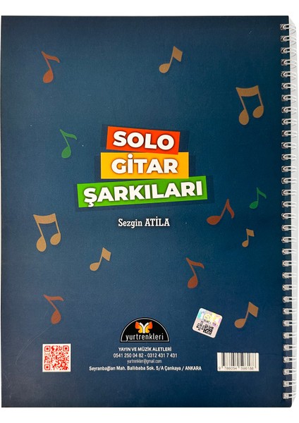 Solo Gitar Şarkıları Müzik Kitabı - Sezgin Atila modelleri