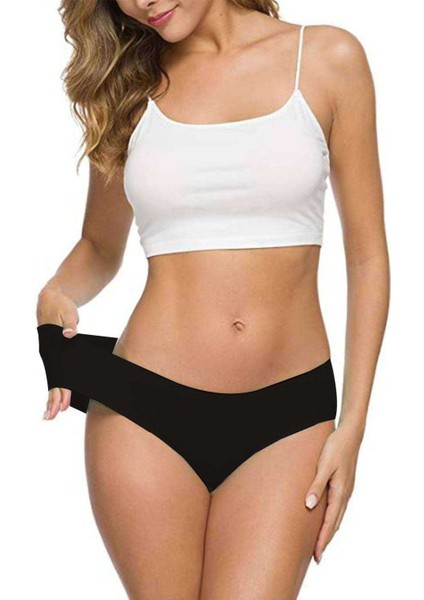 7 Adet Kadın Dikişsiz Lazer Kesim Esnek Iz Yapmayan Külot S1 indirimleri