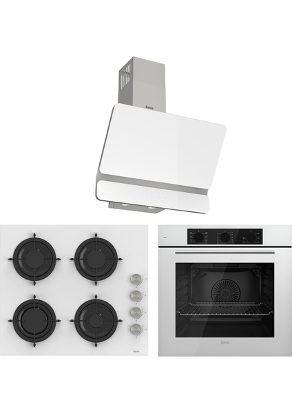 Soft Line Plus Beyaz Ankastre set ( QBL62CB-CS206-D081 )