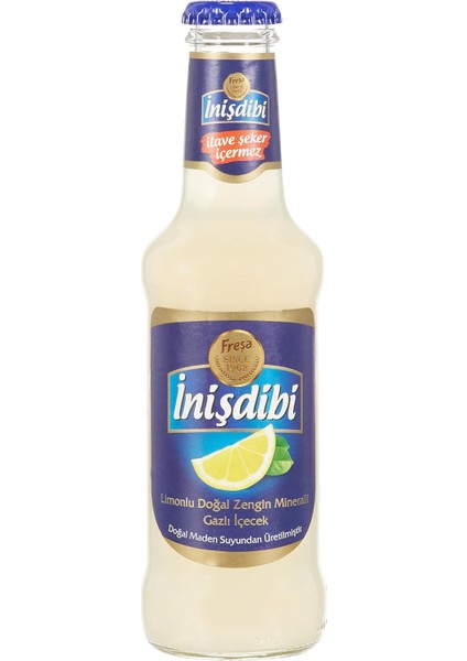 Inişdibi Limonlu Madensuyu 24'lü Paket (200 ml x 24 Adet)