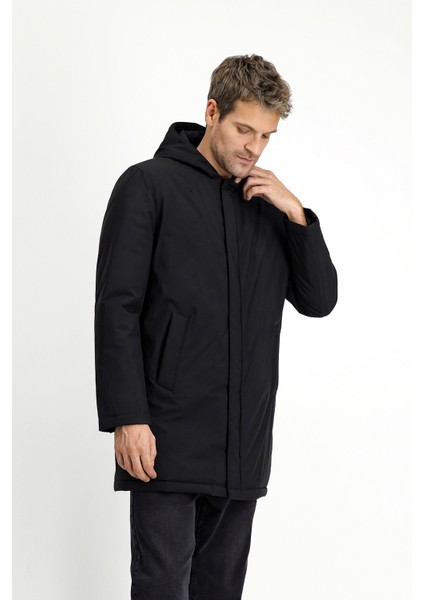 Slim Fit Dar Kesim Kapüşonlu Spor Şişme Kaban fiyatları