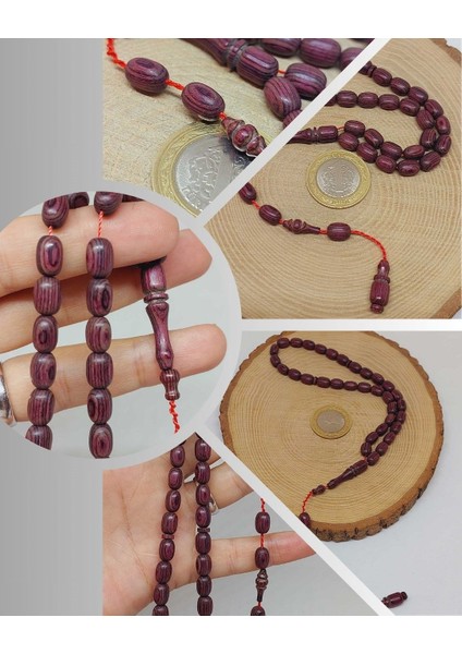 Kafur Ağacı Kapsül Kesim 33LÜK Tesbih 6*9mm (55820)