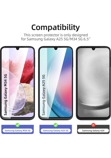 Samsung Galaxy M34 5g Cam Ekran Koruyucu 9h Ultra Koruma (3 Adet) fiyatları