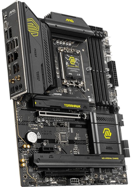 Msı MB Mag B860 Tomahawk Wıfı Soket 1851 Ddr5 9200MHZ(OC) 3xm.2 2x Tb4 HDMI Dısplay 5g Lan Wıfı 7 Atx