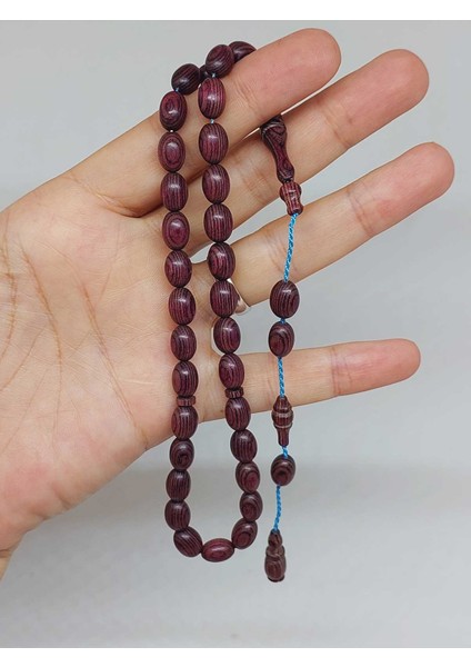 Kafur Ağacı Badem Kesim 33LÜK Tesbih 6.5*9mm (55822) indirimleri