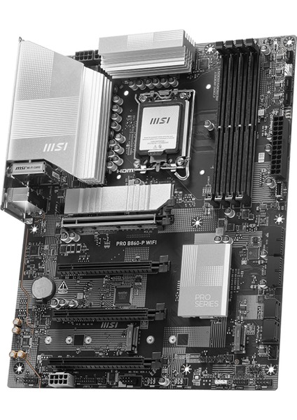 Msı MB Pro B860-P Wıfı Soket 1851 Ddr5 8600MHZ(OC) 3xm.2 1x Tb4 HDMI Dısplay 5g Lan Wıfı 7 Atx