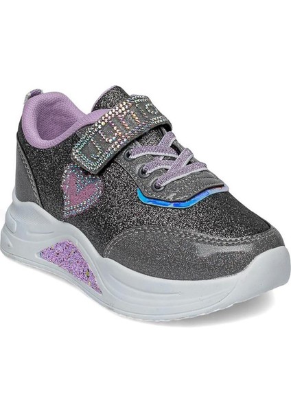 Prj Platin Simli Kız Çocuk Sneaker Spor Ayakkabı