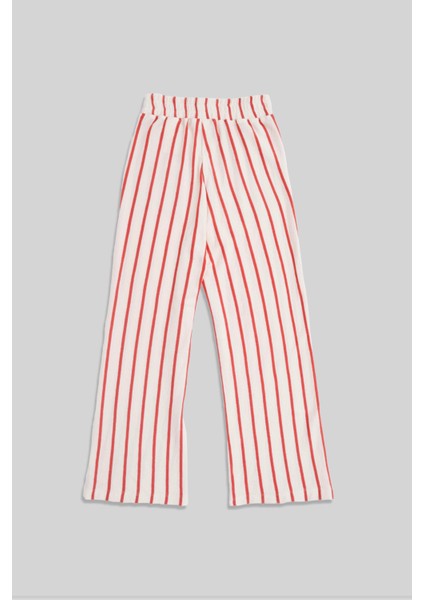 Liso Kırmızı Çizgili Lastikli Kız Çocuk Pantolon fiyatları