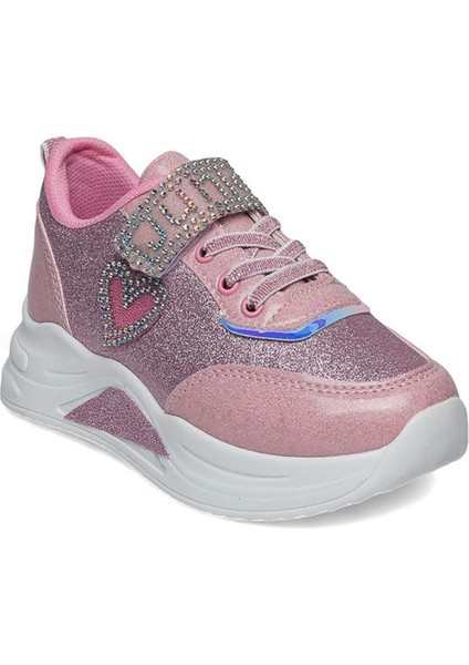 Prj Pembe Simli Kız Çocuk Sneaker Spor Ayakkabı